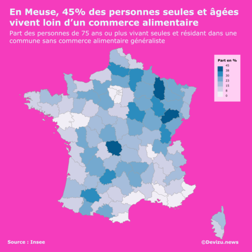 Carte personnes âgées vivant seules loin de commerce