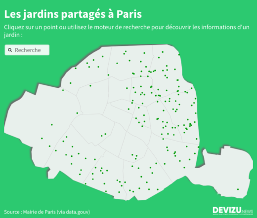 Carte jardin partage paris
